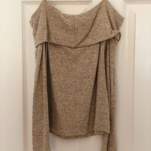 off the shoulder sweater